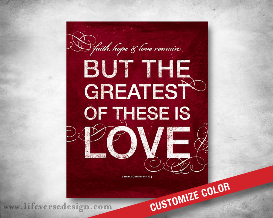 1 Corinthians 13 — GREATEST IS LOVE