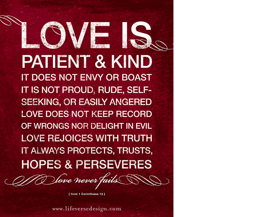 1 Corinthians 13 — LOVE IS PATIENT - Image 2