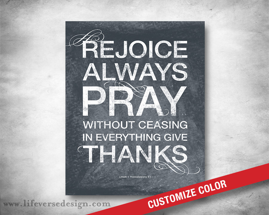 1 Thessalonians 5 — REJOICE ALWAYS