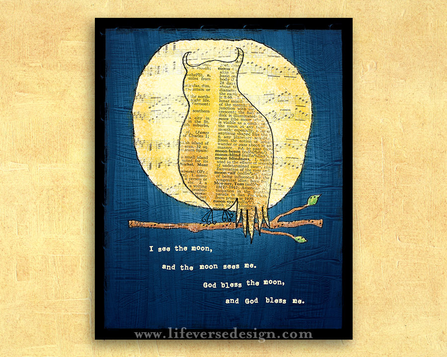 I SEE THE MOON {Collage}