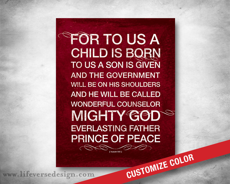 Isaiah 9 — A CHILD IS BORN