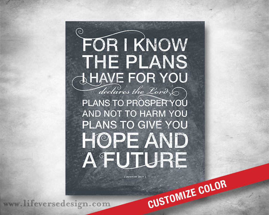 Jeremiah 29 — GOOD PLANS {Words}