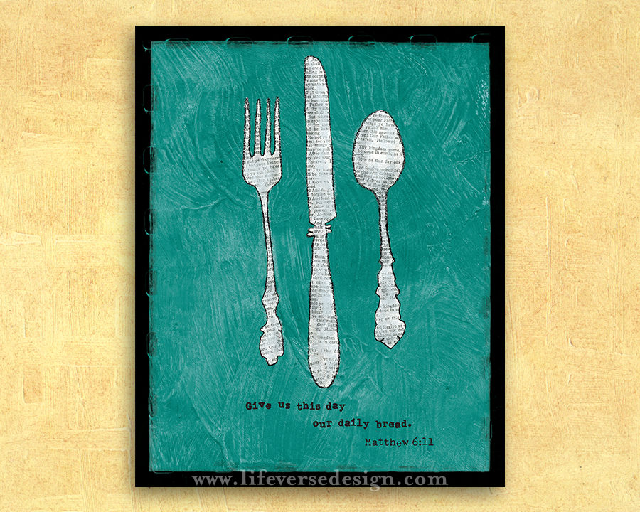 Matthew 6 — DAILY BREAD {Collage}