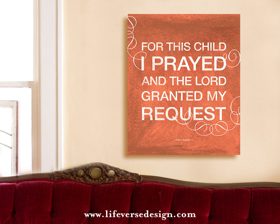 1 Samuel 1 — PRAYED FOR THIS CHILD {Words} - Image 3