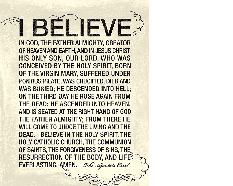 APOSTLE'S CREED {Words} - Image 2