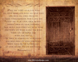Deuteronomy 6 — LOVE THE LORD {Vintage}