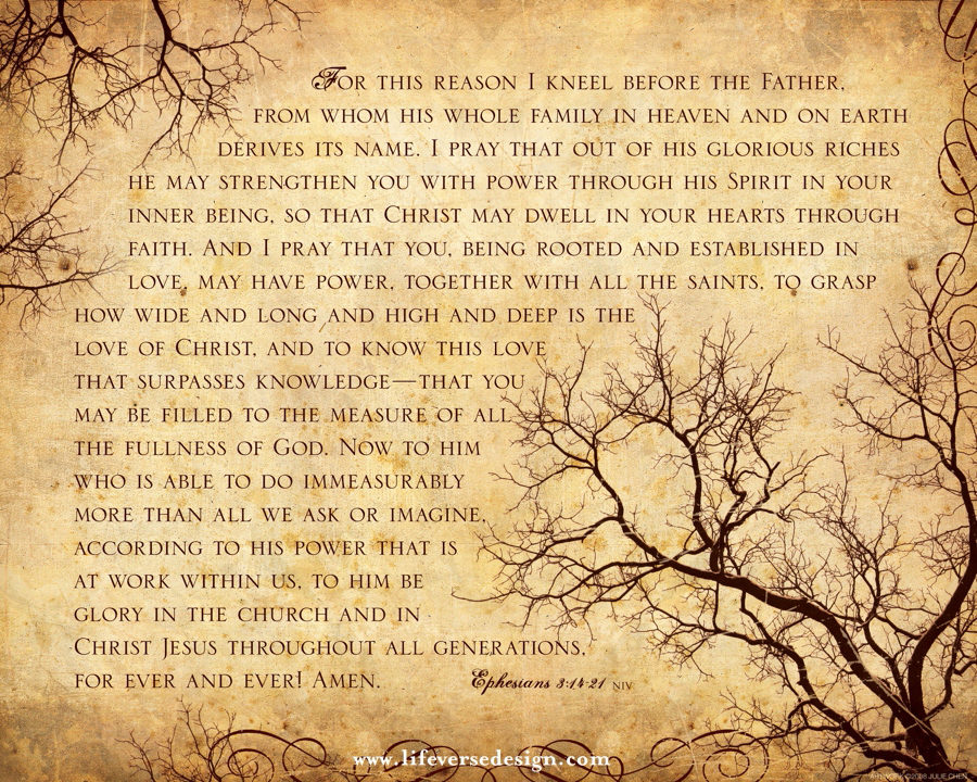 Ephesians 3 — KNOW LOVE {Vintage}