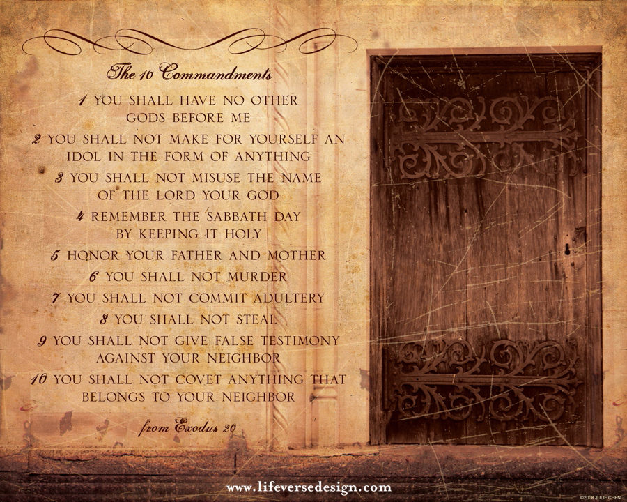 Exodus 20 — THE TEN COMMANDMENTS