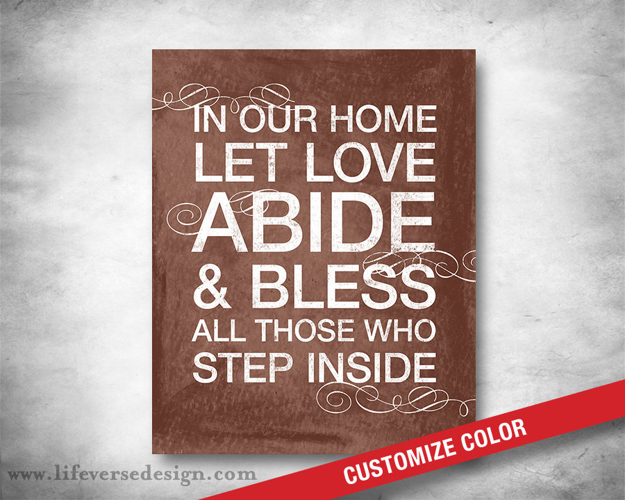 LET LOVE ABIDE