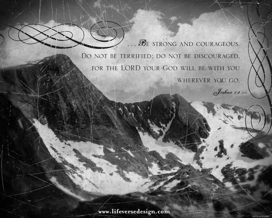 Joshua 1 — BE STRONG AND COURAGEOUS {Vintage} - Image 2
