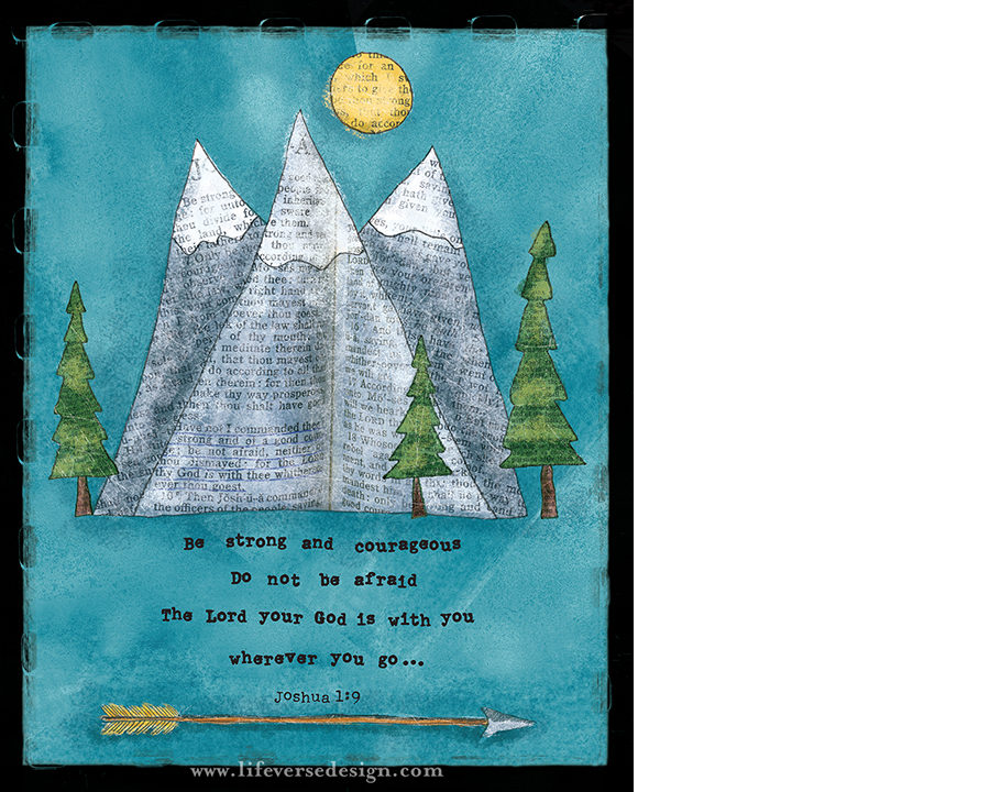 Joshua 1 — BE STRONG AND COURAGEOUS {Collage} - Image 2