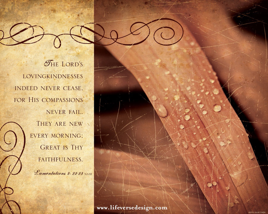 Lamentations 3 — GREAT IS THY FAITHFULNESS