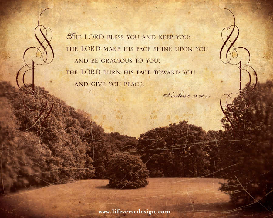 Numbers 6 — THE LORD BLESS YOU {Vintage}