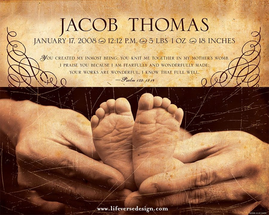 PERSONALIZED PSALM 139 — Wonderfully Made