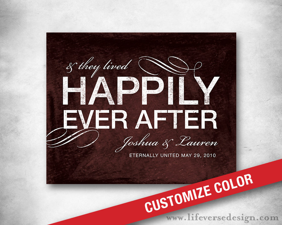 PERSONALIZED HAPPILY EVER AFTER