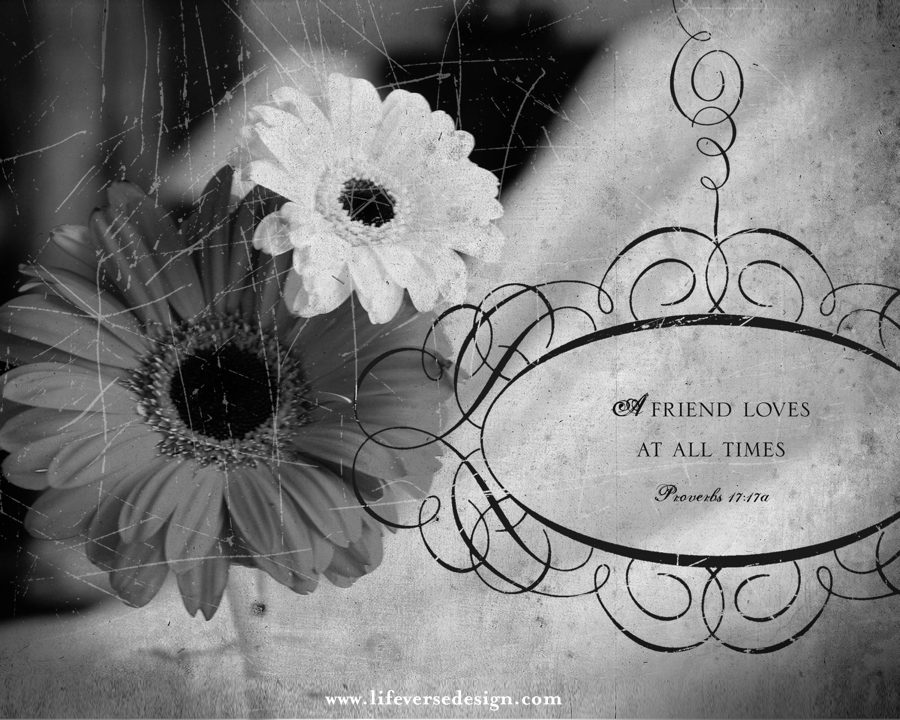 Proverbs 17 — A FRIEND LOVES {Vintage} - Image 2