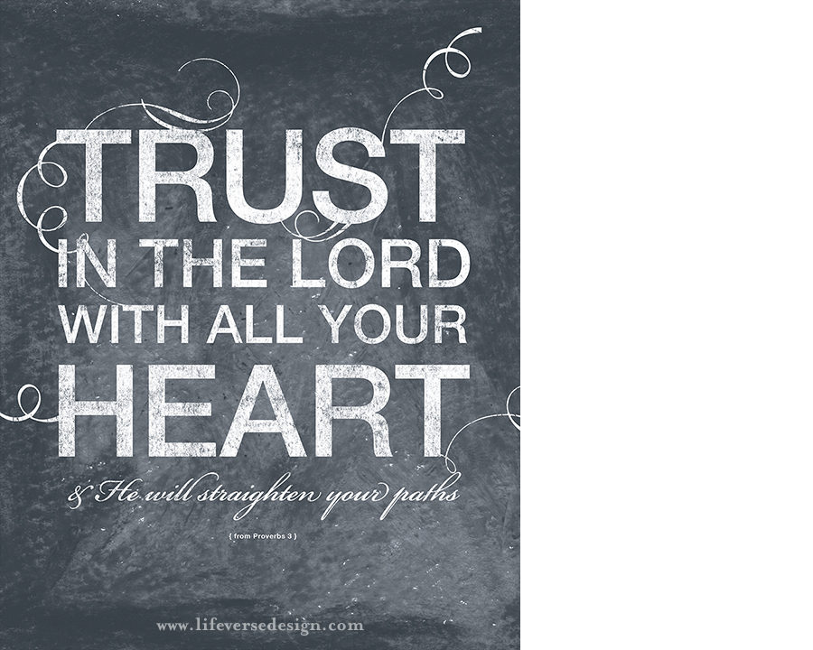 Proverbs 3 — TRUST IN THE LORD {Words} - Image 2