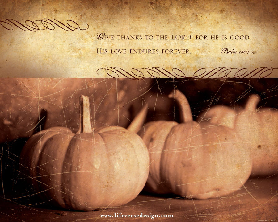 Psalm 136 — GIVE THANKS {Vintage}