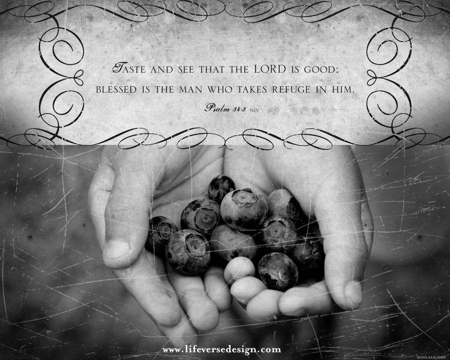 Psalm 034 — TASTE AND SEE {Vintage} - Image 2