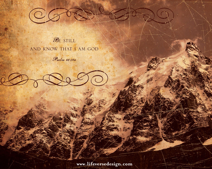 Psalm 046 — BE STILL {Vintage}