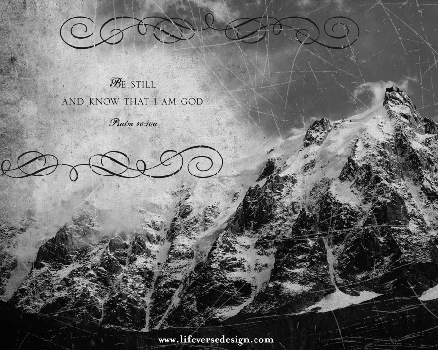 Psalm 046 — BE STILL {Vintage} - Image 2