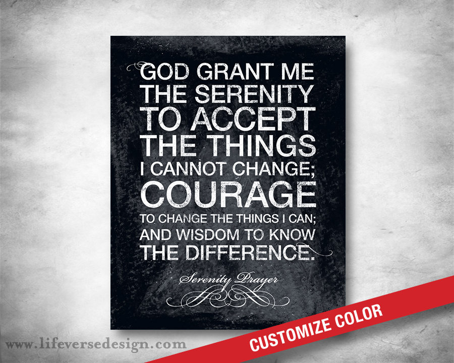 SERENITY PRAYER {Words}