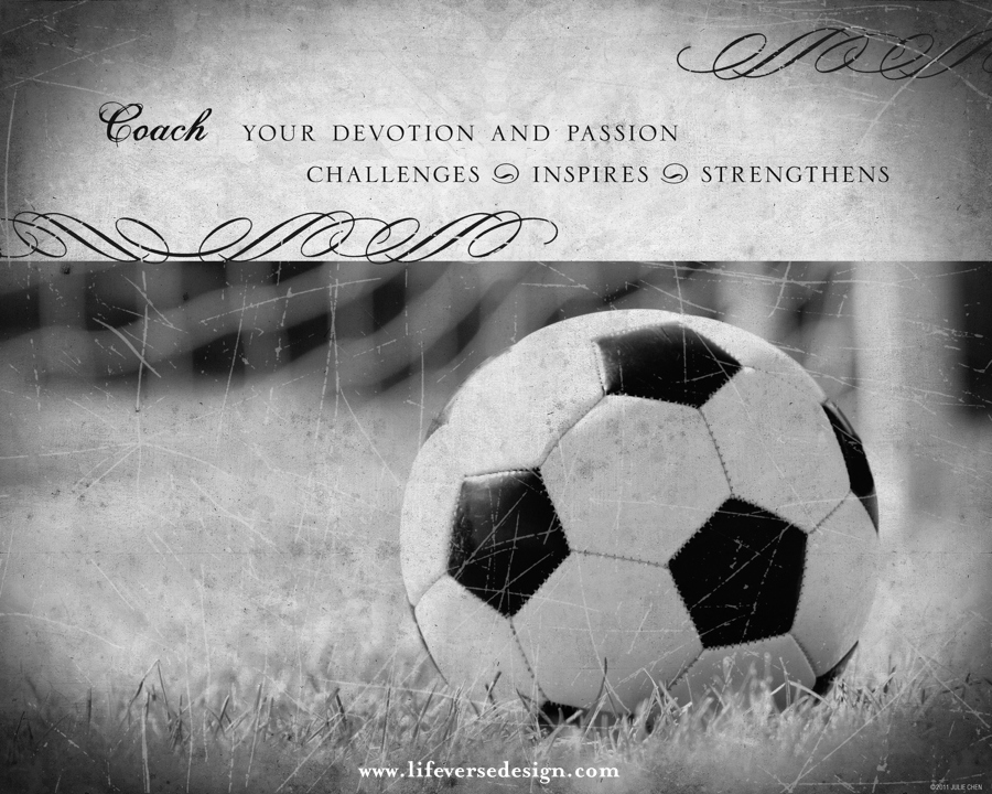 Soccer Coach Gift, Team Thank You Gift | Life Verse Design | Soccer  Artwork, Coach Quote